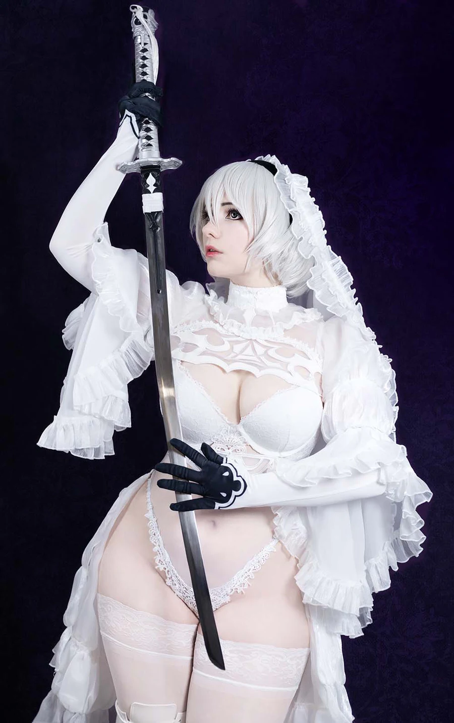 Mirikashi – 2B Bride Cosplay-第1张