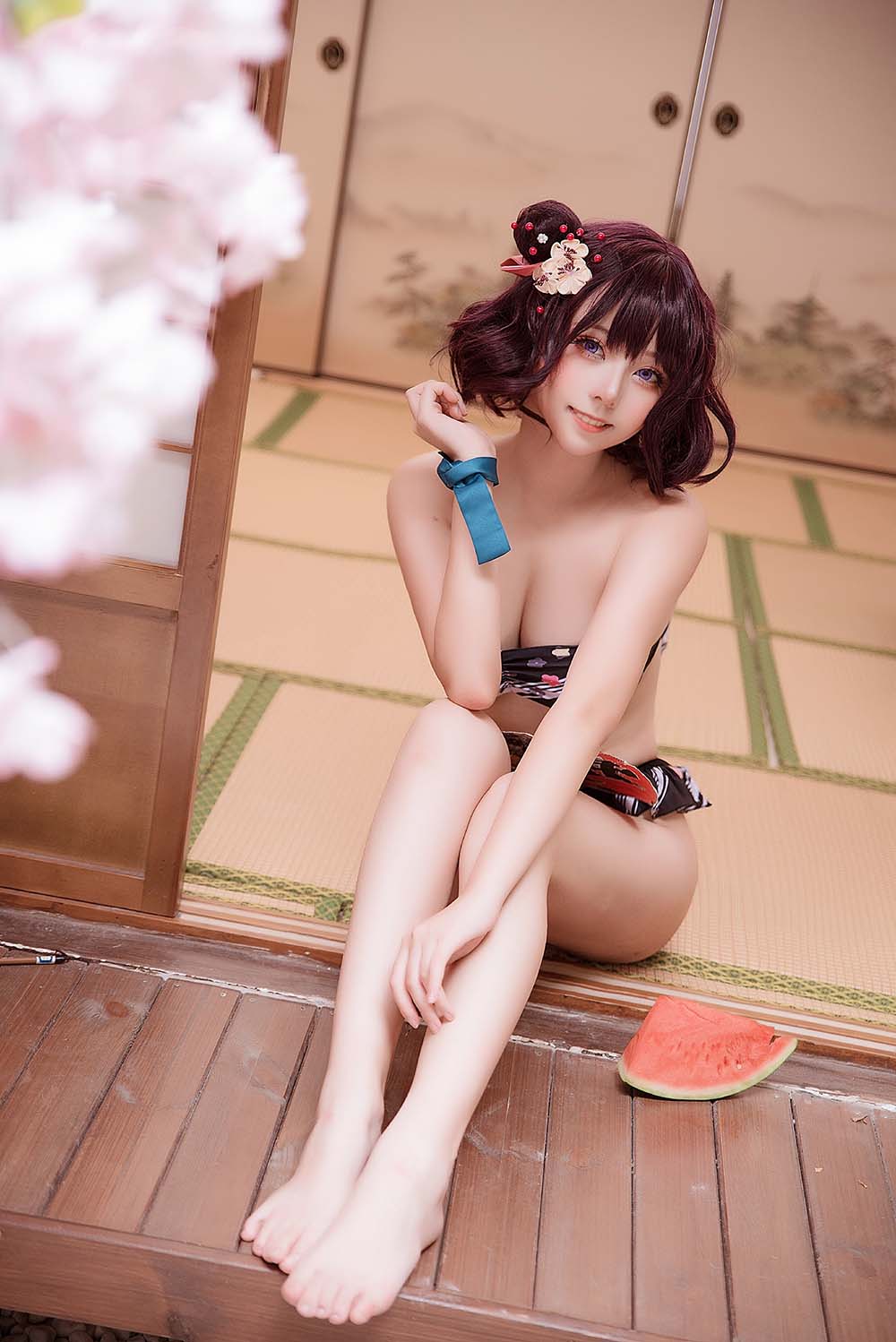 菌烨tako – 葛饰北斋 水着 Cosplay-第1张