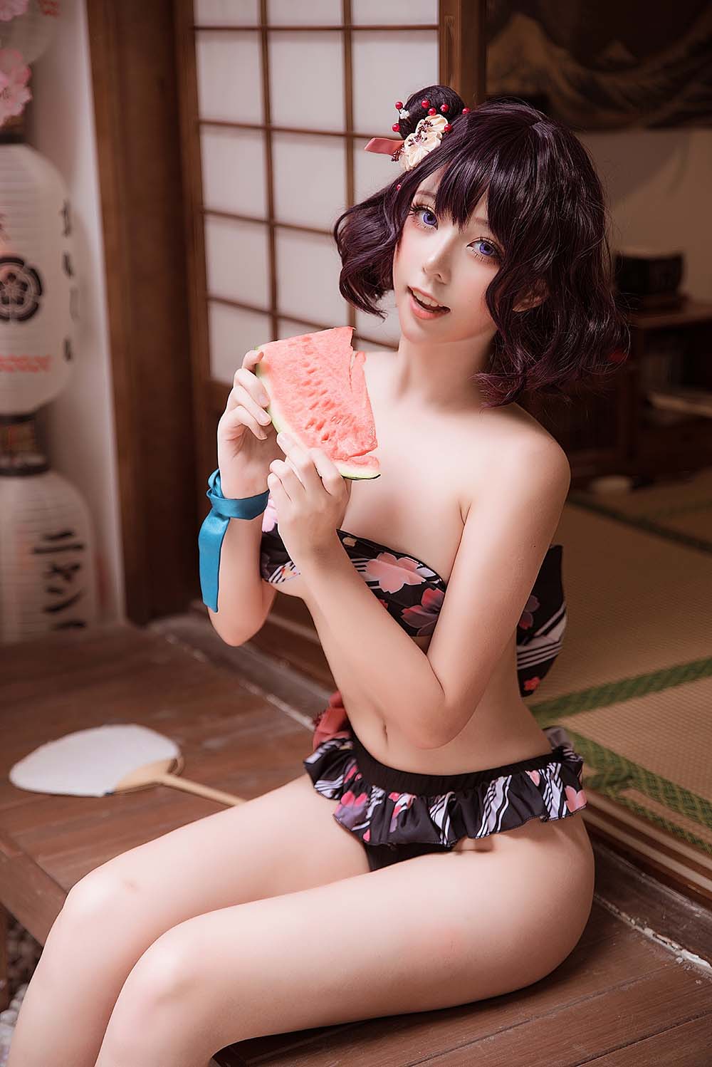 菌烨tako – 葛饰北斋 水着 Cosplay-第2张