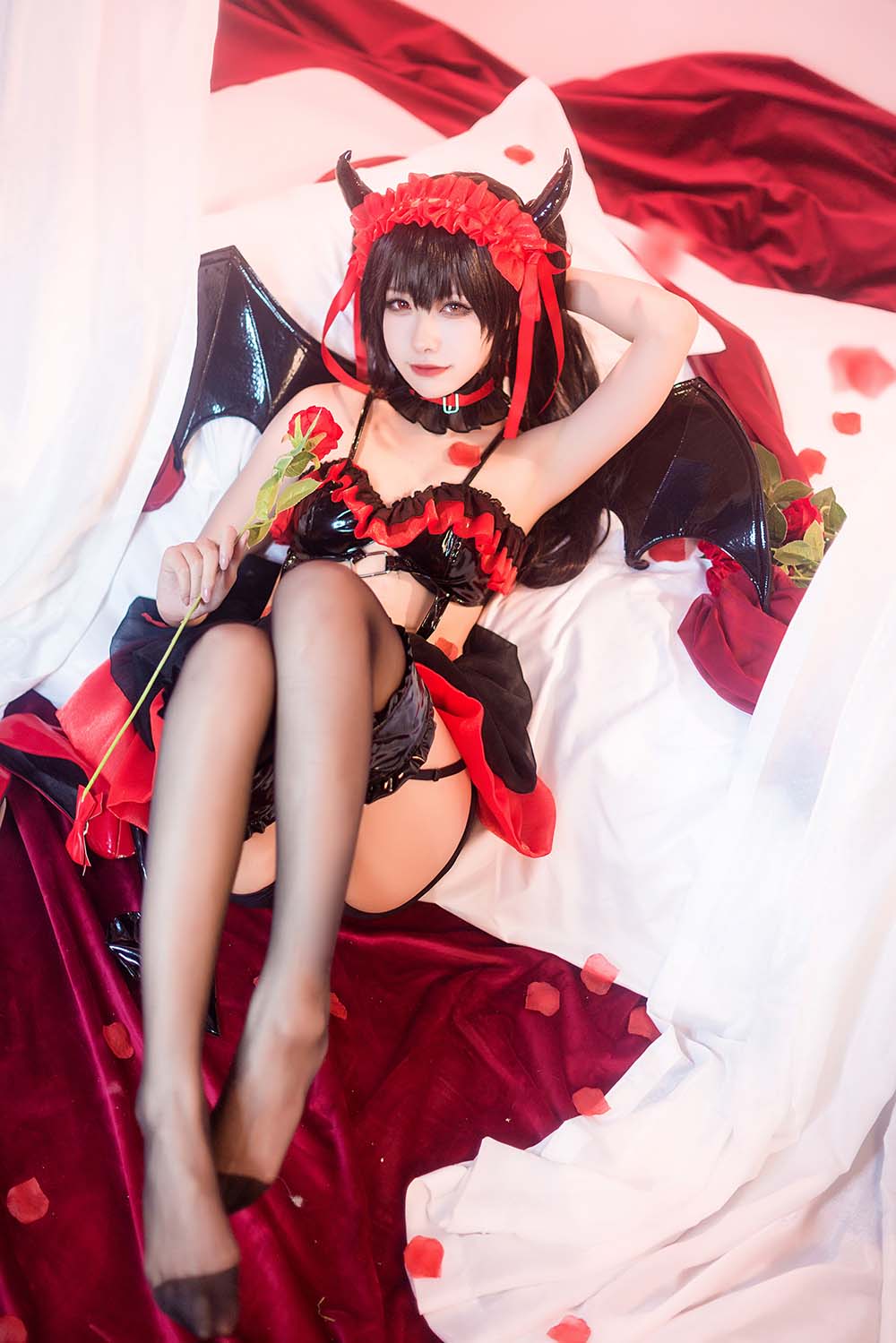 Momoko葵葵 – 时崎狂三小恶魔 Cosplay-第2张