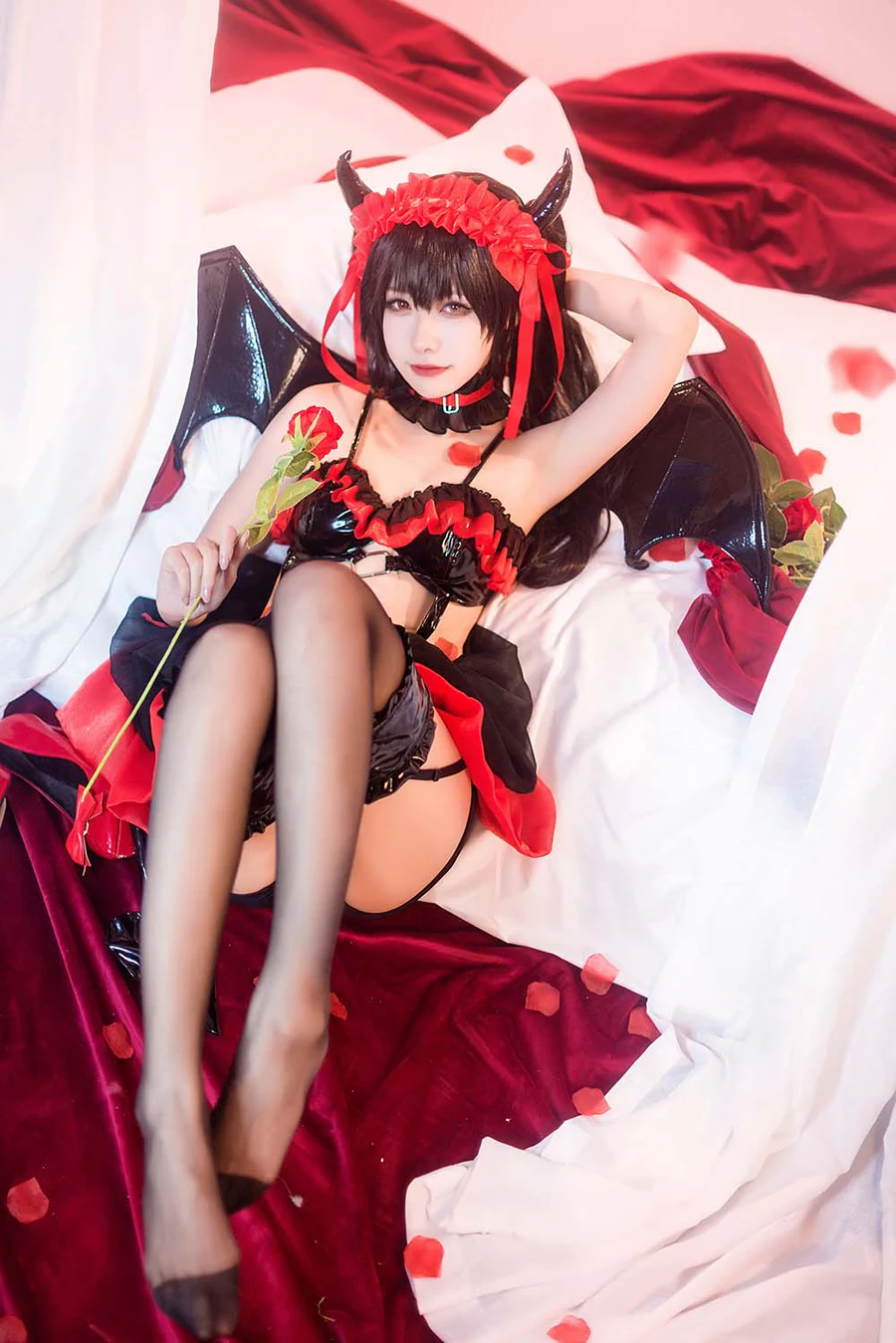 Momoko葵葵 – 时崎狂三小恶魔 Cosplay-第2张