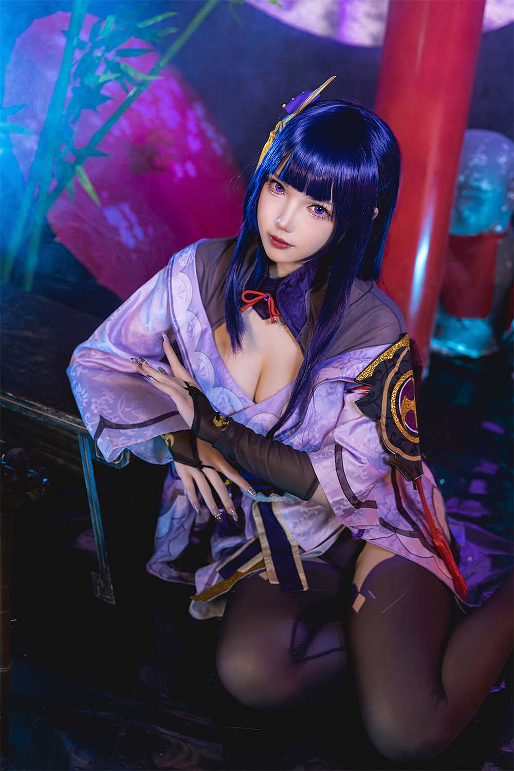 雪晴Astra – 雷电将军 Cosplay-第1张