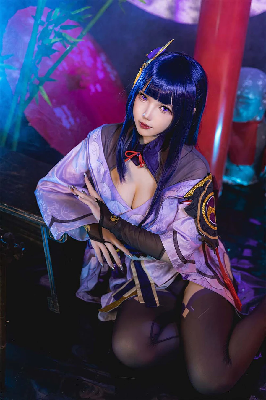 雪晴Astra – 雷电将军 Cosplay-第1张