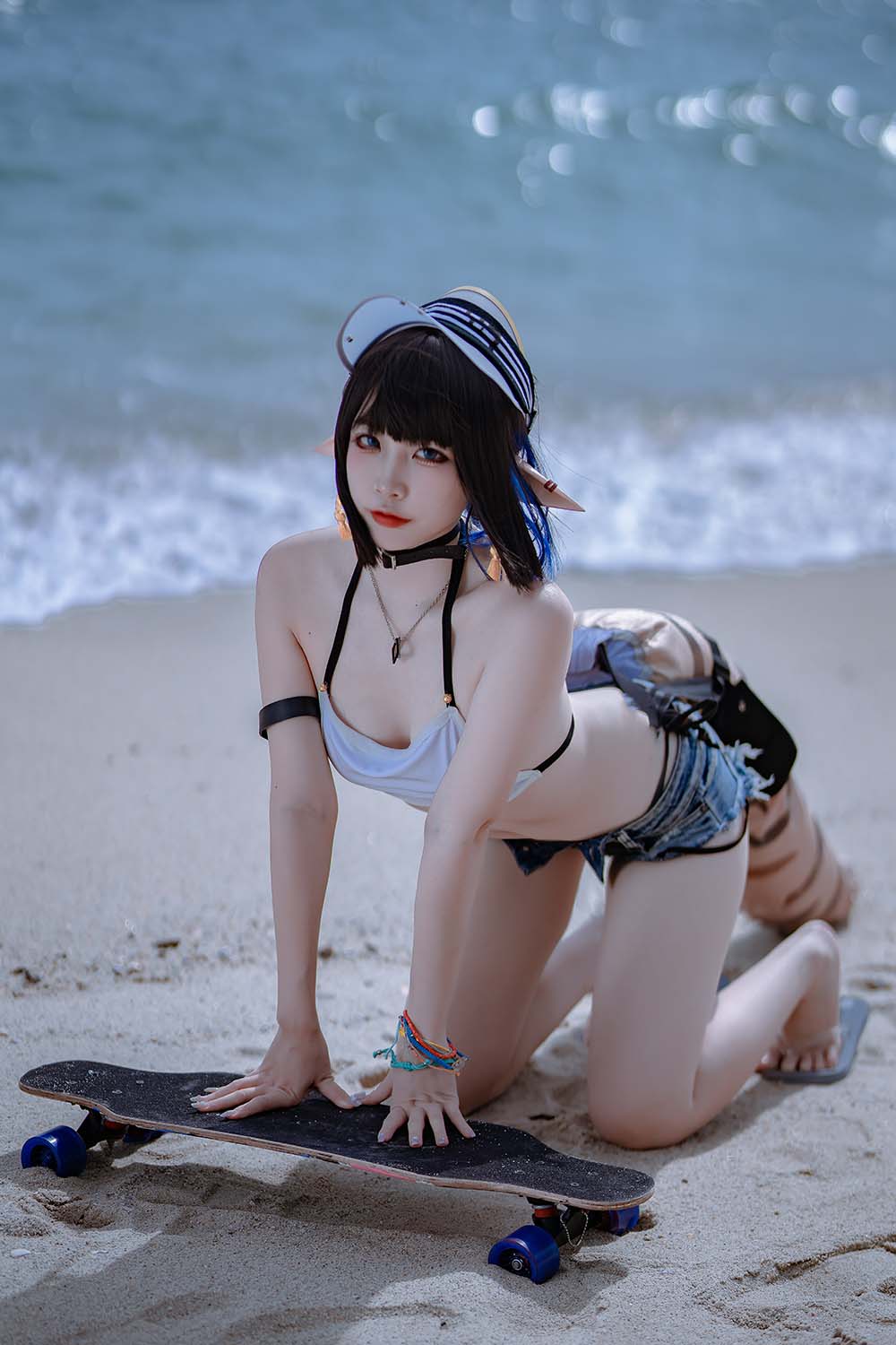 二佐Nisa – 方舟 森蚺泳装 Cosplay-第2张