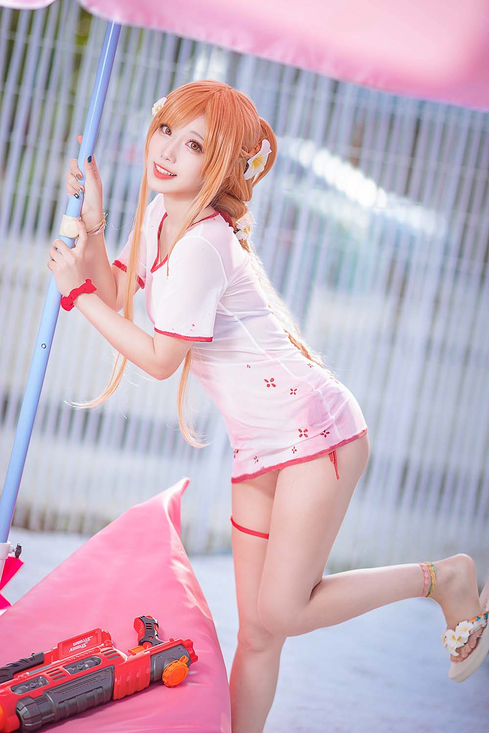 切切celia – 亚丝娜泳装 Cosplay-第1张
