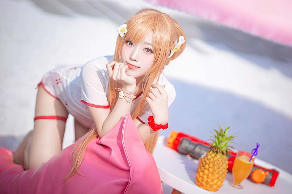 切切celia – 亚丝娜泳装 Cosplay-第2张