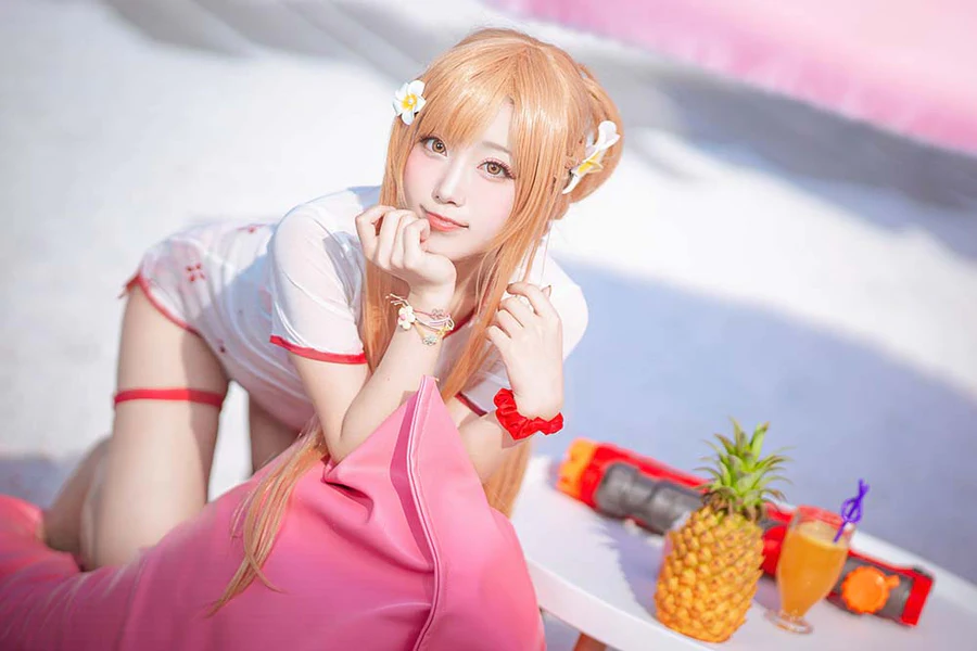 切切celia – 亚丝娜泳装 Cosplay-第2张