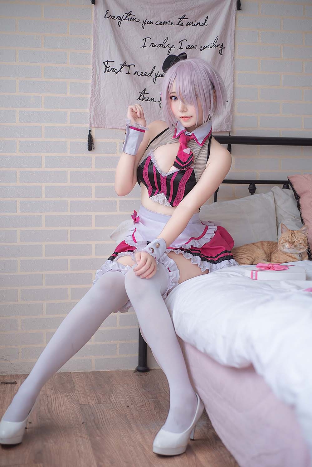 菌烨tako – 玛修情人节女仆 Cosplay-第2张