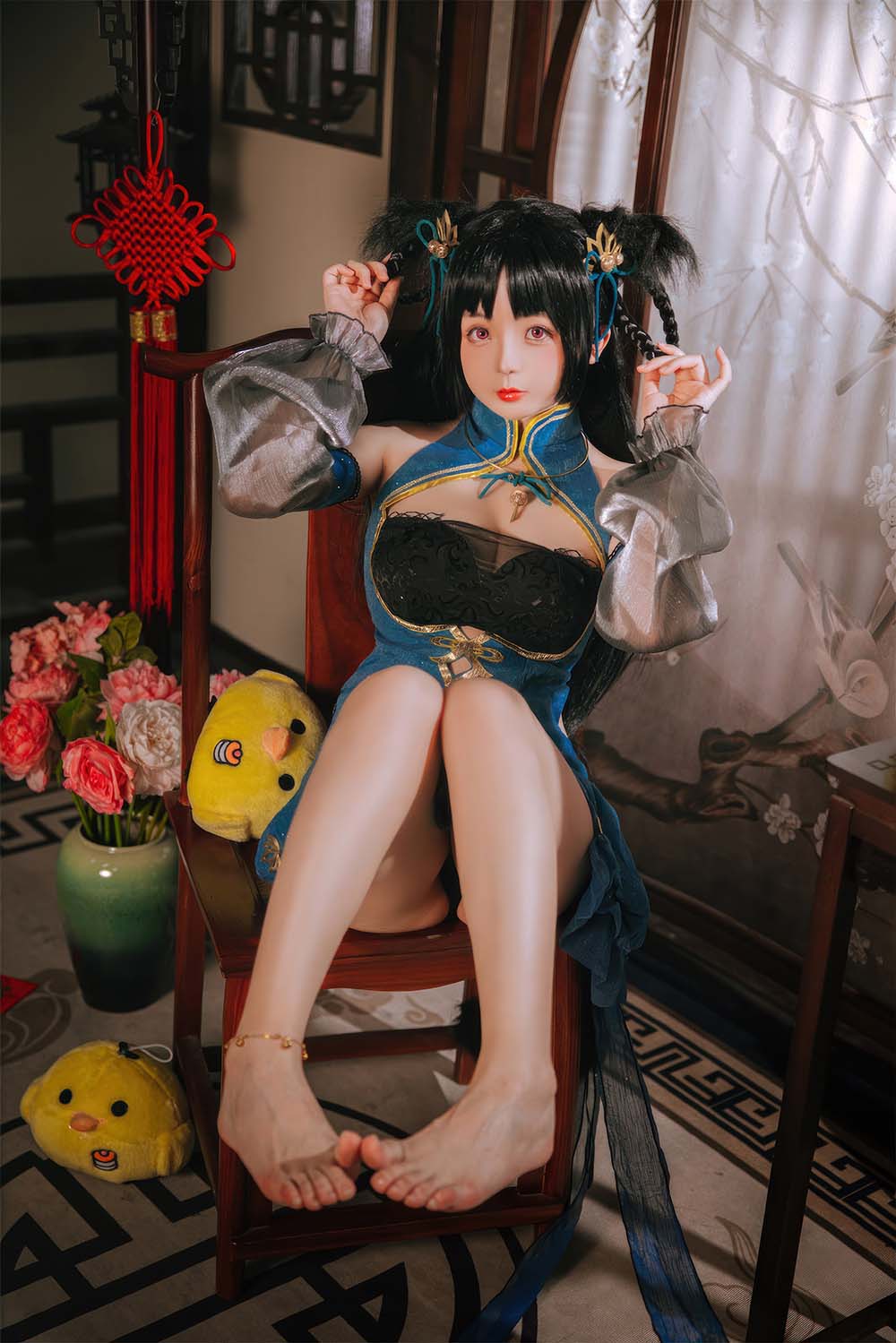 日奈娇 – 碧蓝航线 大潮旗袍 Cosplay-第2张