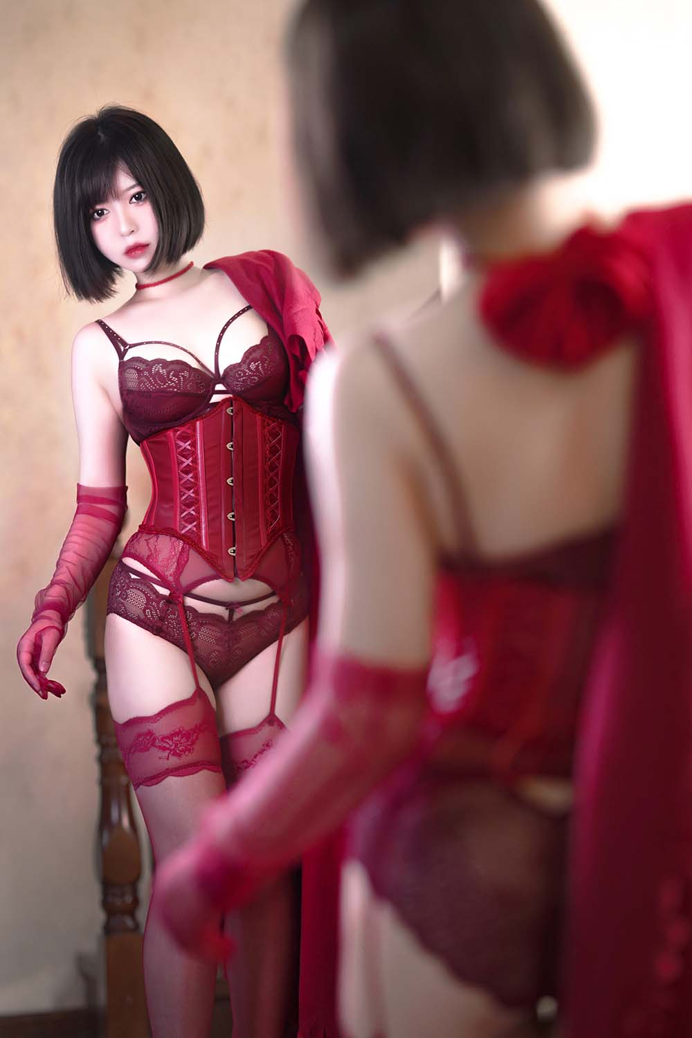 半半子 – 赤红 AKABENI BANBANKO Vol.03 Cosplay-第1张