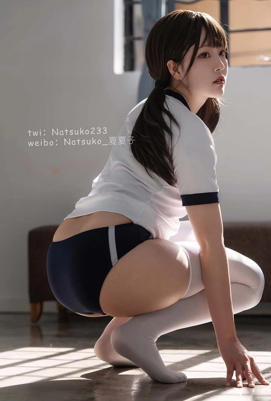 Natsuko夏夏子 – 体操服 Cosplay-第2张
