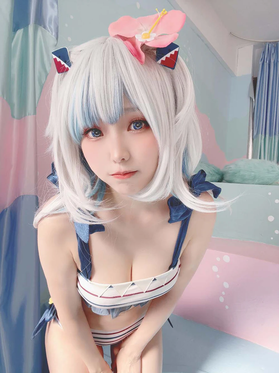 Ely_eee(ElyEE子) – Gawr Gura Swimsuit Cosplay-第1张
