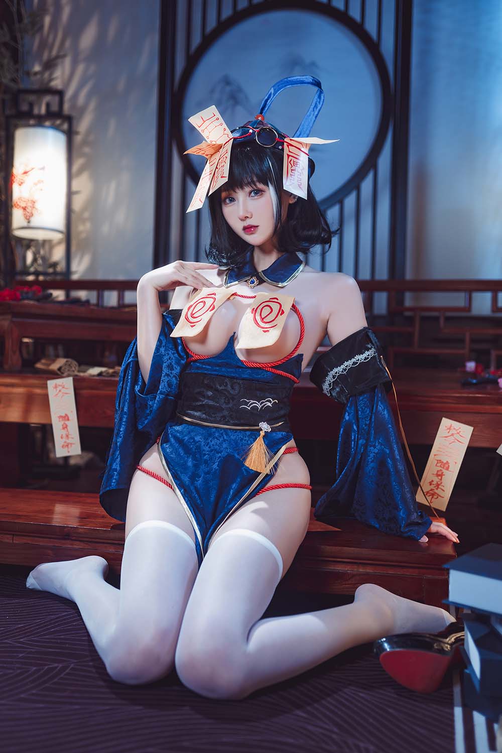 羽生三未图集 – 华甲欢庆僵尸 Cosplay-第1张