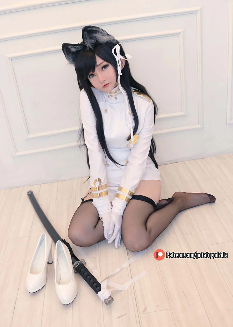 Potato Godzilla – Atago Cosplay-第1张