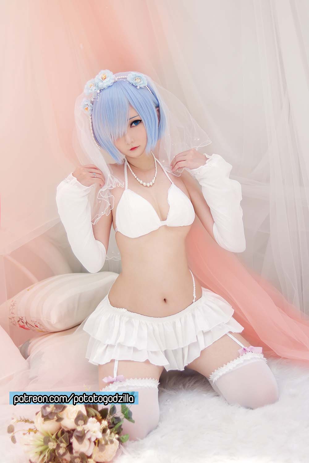 Potato Godzilla – Bride Rem Cosplay-第1张