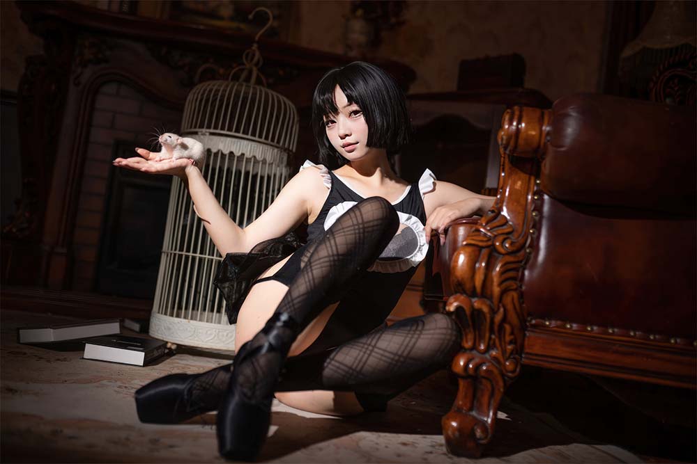 花铃 – 马戏团芭蕾 吊带袜高叉 Cosplay-第1张