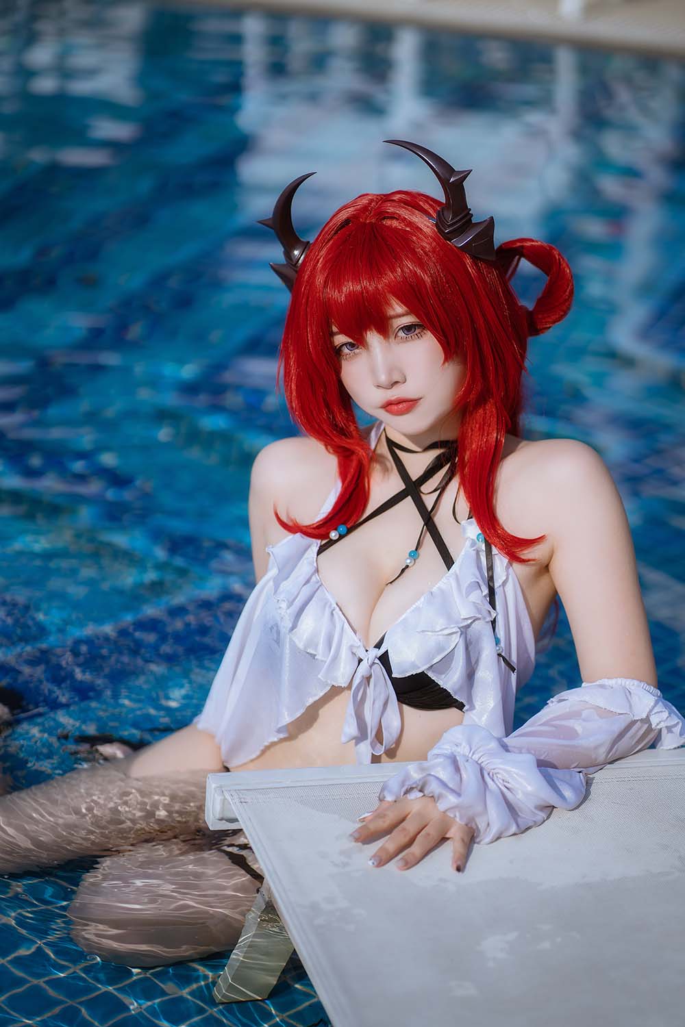 二佐Nisa – 泰拉夏日纪事 史尔特尔泳装 Cosplay-第2张