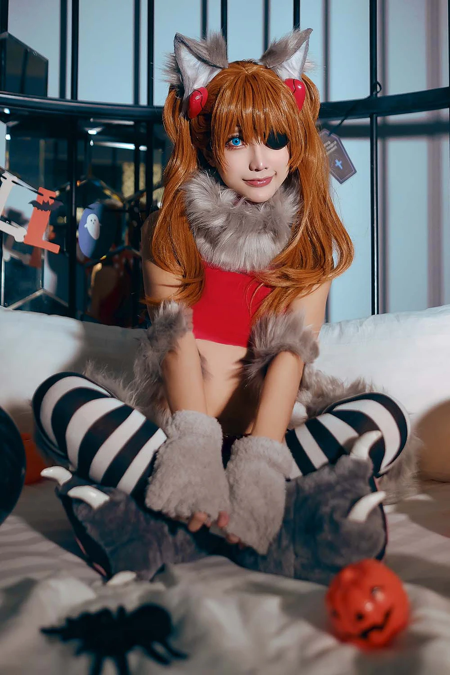 MingTao 明桃 – Asuka Werewolf Cosplay-第1张