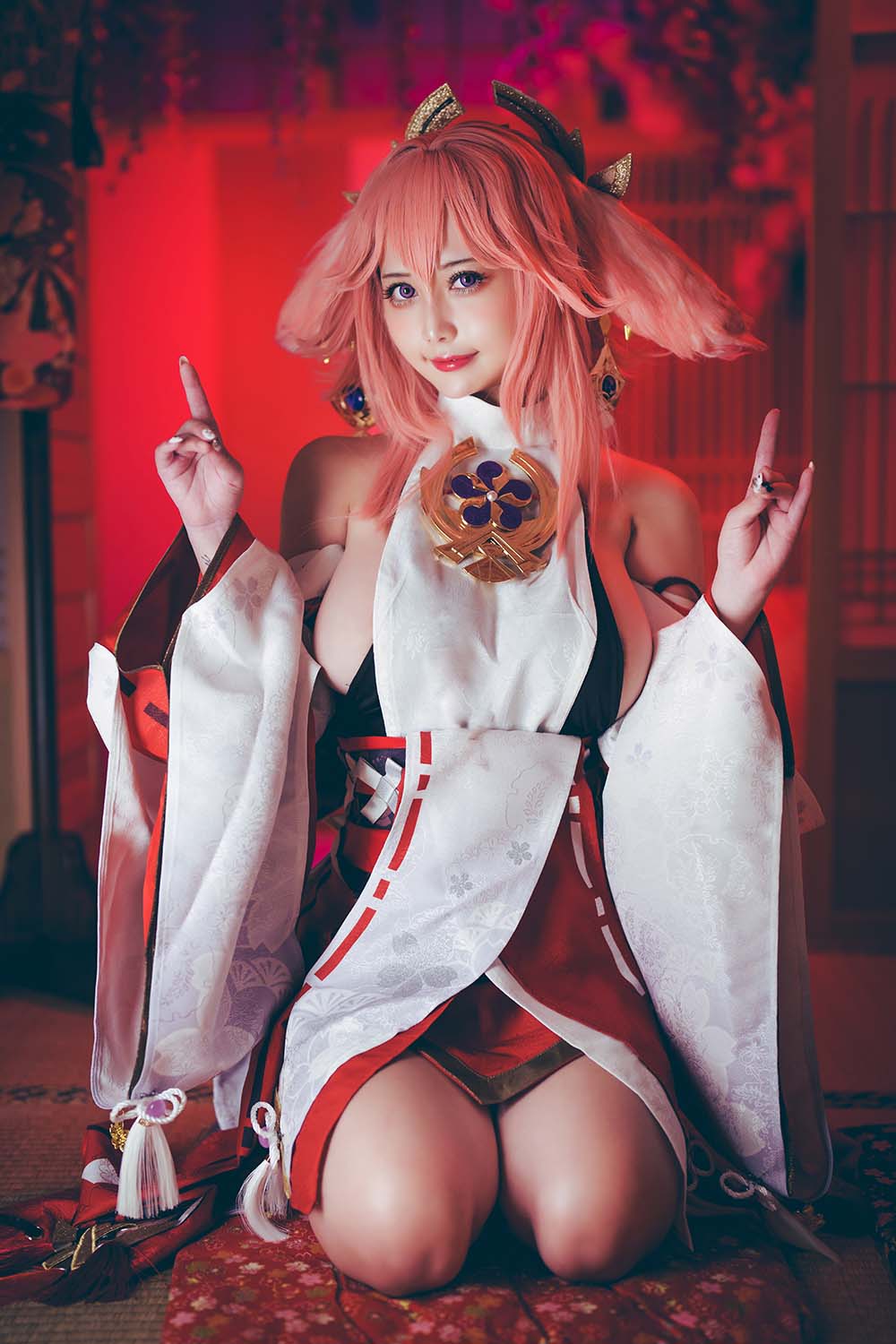 沖田凜花Rinka – 八重神子 Cosplay-第2张