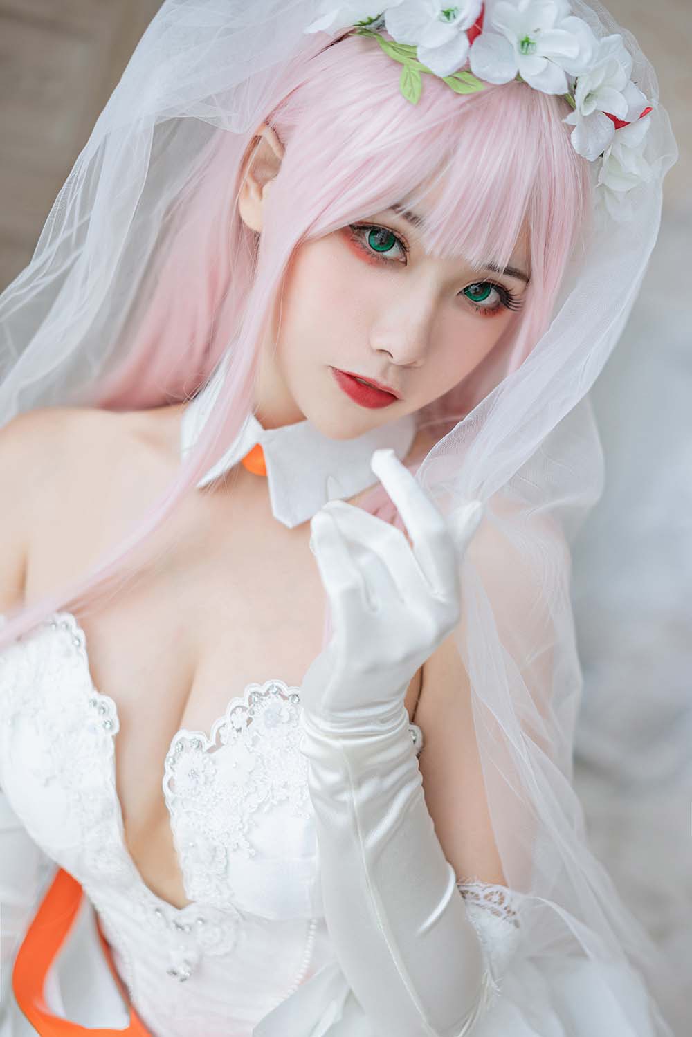 Momoko葵葵 – DARLING in the FRANXX 花嫁 Cosplay-第2张