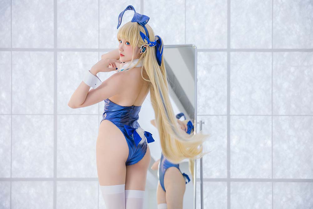 瓜希酱 – 飞鸟马时兔女郎 Cosplay-第2张