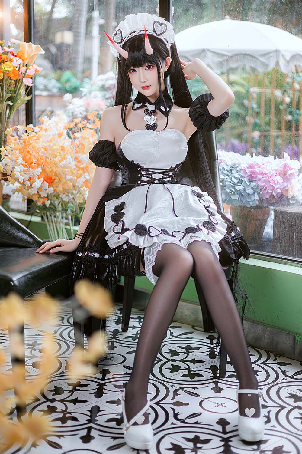 南宫 – 能代女仆 Cosplay-第1张