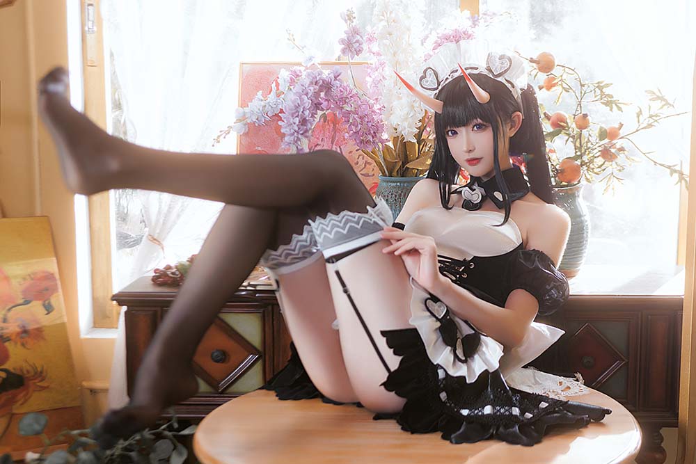 南宫 – 能代女仆 Cosplay-第2张