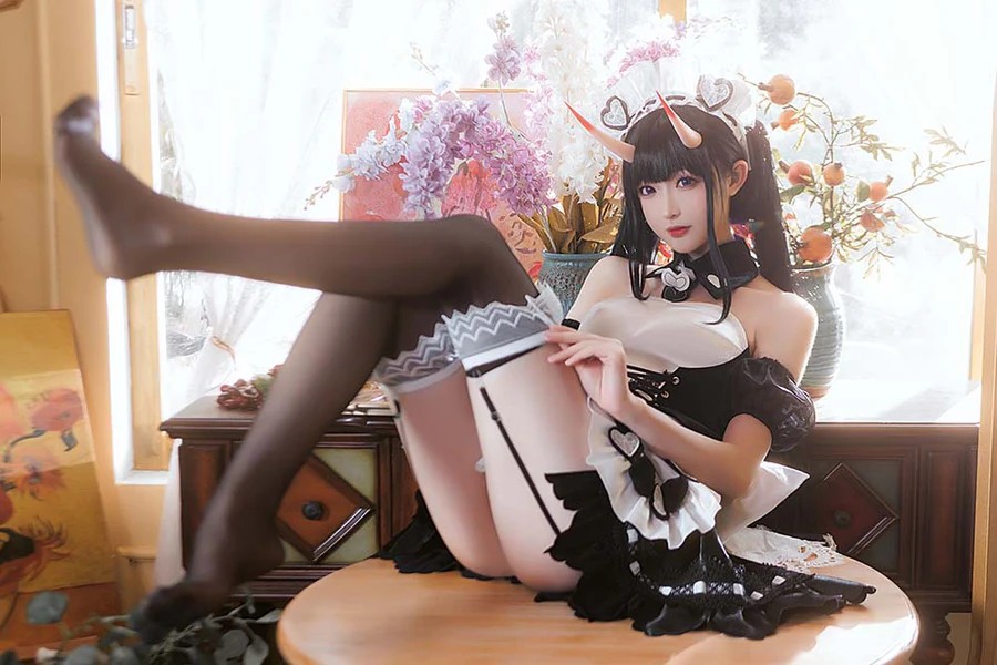 南宫 – 能代女仆 Cosplay-第2张
