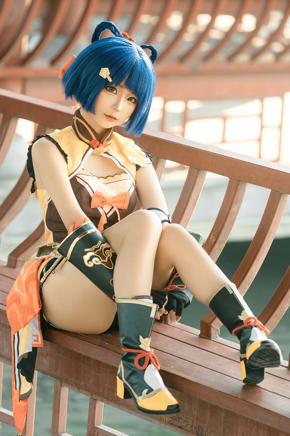 蠢沫沫 – 香菱女仆 Cosplay-第1张