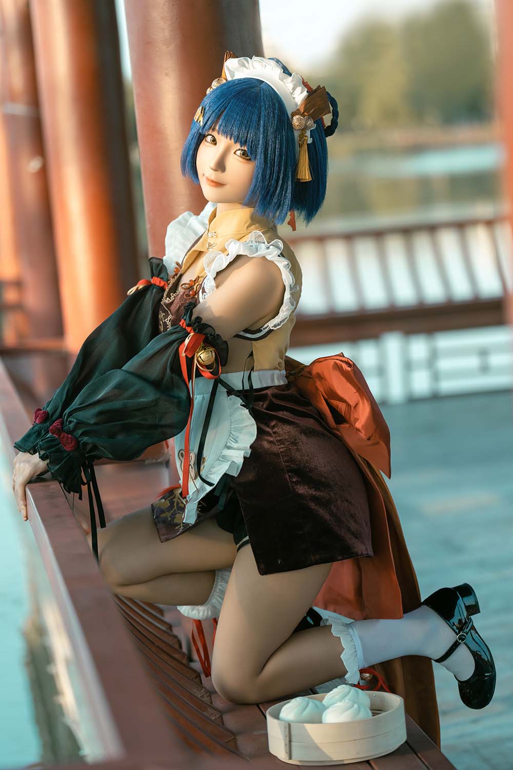 蠢沫沫 – 香菱女仆 Cosplay-第2张