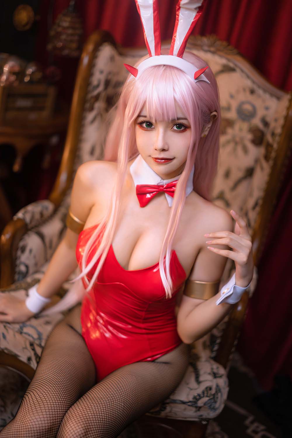 Momoko葵葵 – DARLING in the FRANXX 兔女郎 Cosplay-第1张