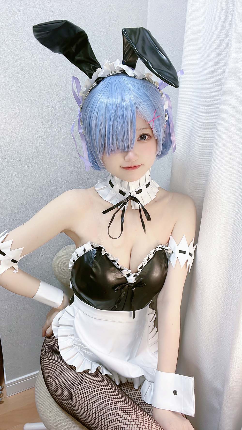 千阳(ちよ) – バニーレムりん Cosplay-第1张