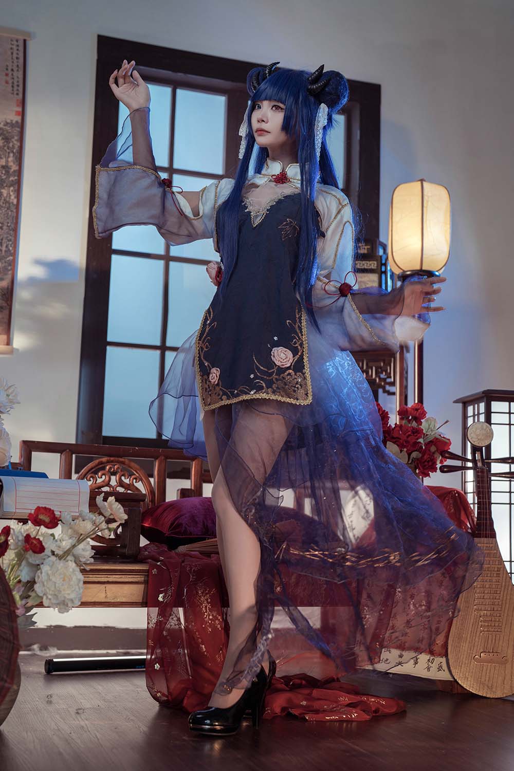 艾西aiwest – 碧蓝航线 伊吹 新年旗袍 Cosplay-第1张