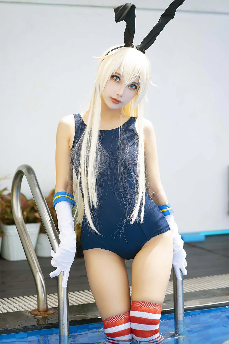 MingTao 明桃 – Shimakaze Swimsuit Cosplay-第2张