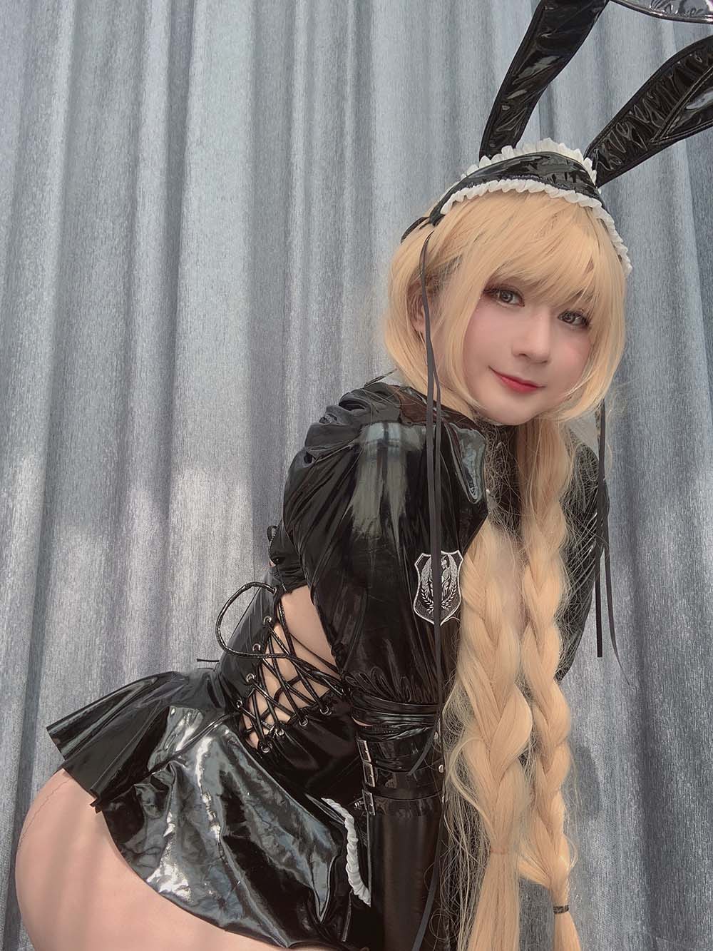 Zaya秋 – 黑色兔子 Cosplay-第2张