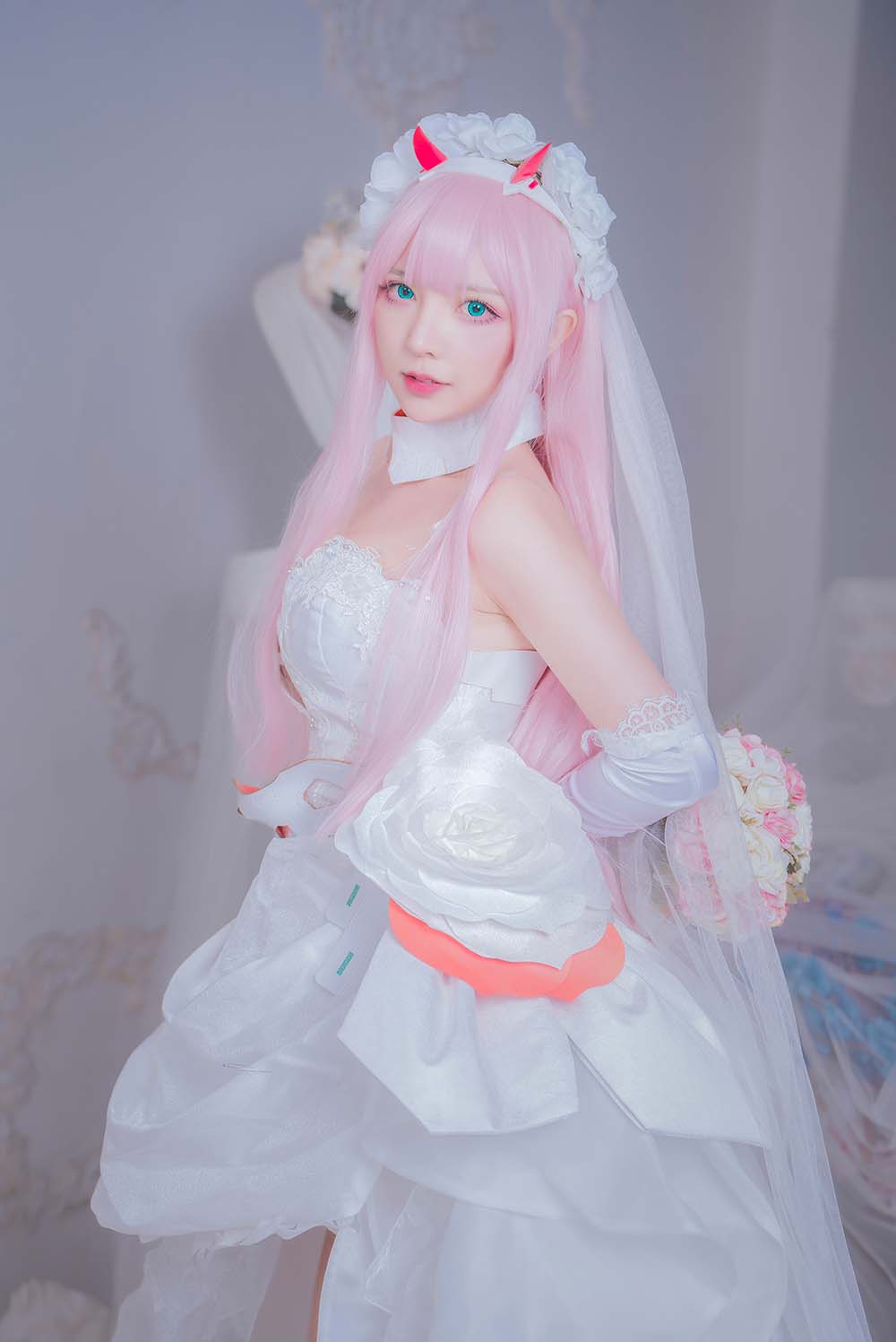 妍子坚不可摧 – 花嫁 Cosplay-第1张