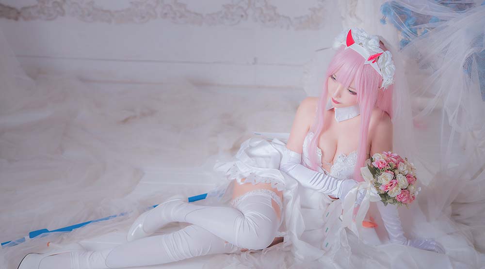 妍子坚不可摧 – 花嫁 Cosplay-第2张