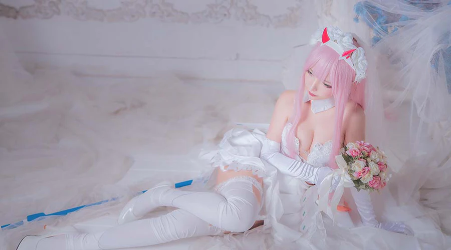 妍子坚不可摧 – 花嫁 Cosplay-第2张