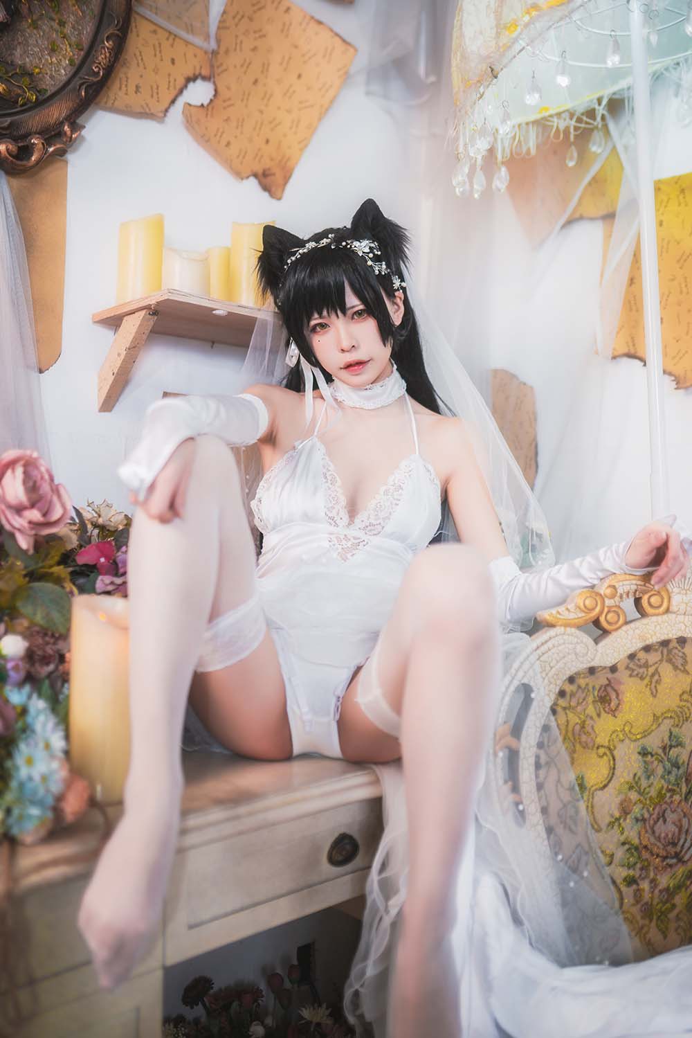 可可老师 – 爱宕白花誓言 Cosplay-第1张