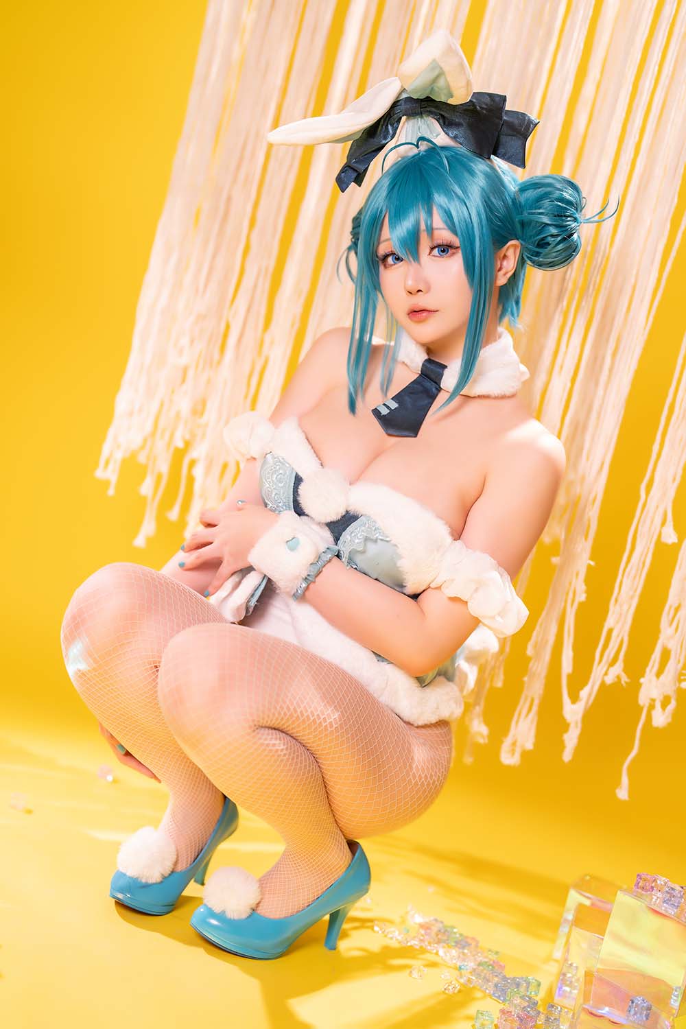 星之迟迟 – 初音未来 白兔女郎 Cosplay-第1张