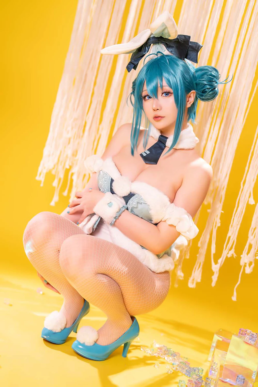 星之迟迟 – 初音未来 白兔女郎 Cosplay-第1张