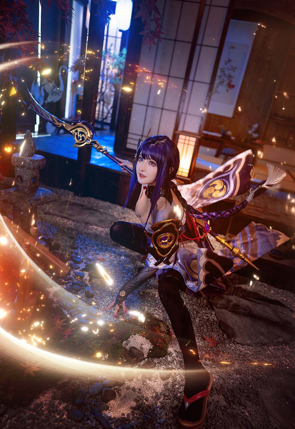 露兒大魔王 – 雷电将军 Cosplay-第2张