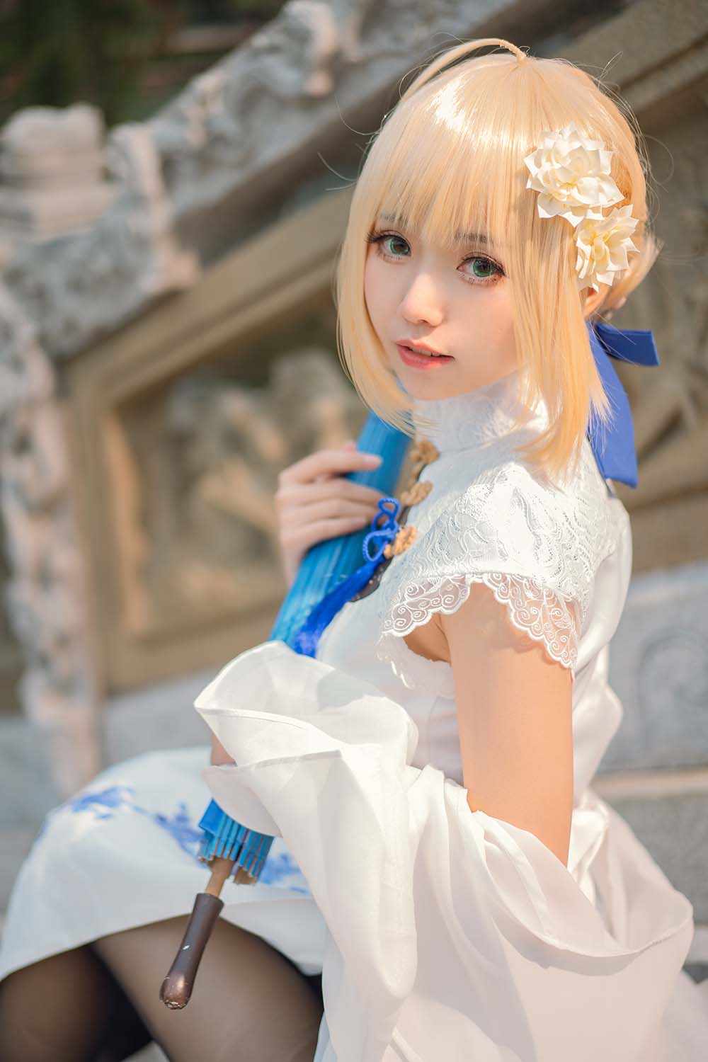 大大卷卷小卷 – FGOsaber 四周年旗袍 Cosplay-第2张