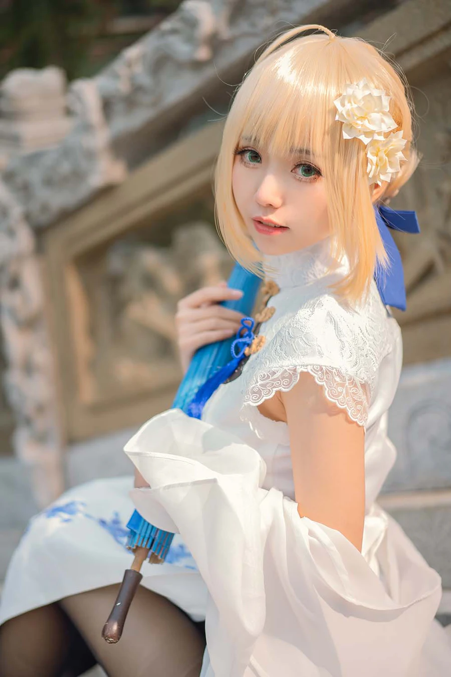 大大卷卷小卷 – FGOsaber 四周年旗袍 Cosplay-第2张