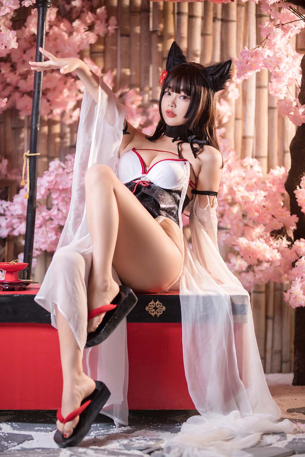白烨 – 湿身天诚泳装 Cosplay-第1张