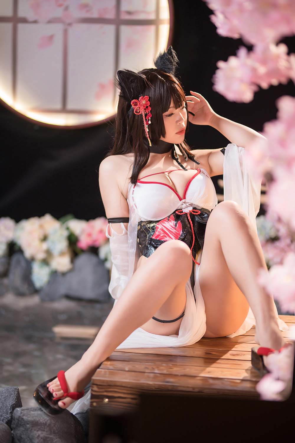 白烨 – 湿身天诚泳装 Cosplay-第2张