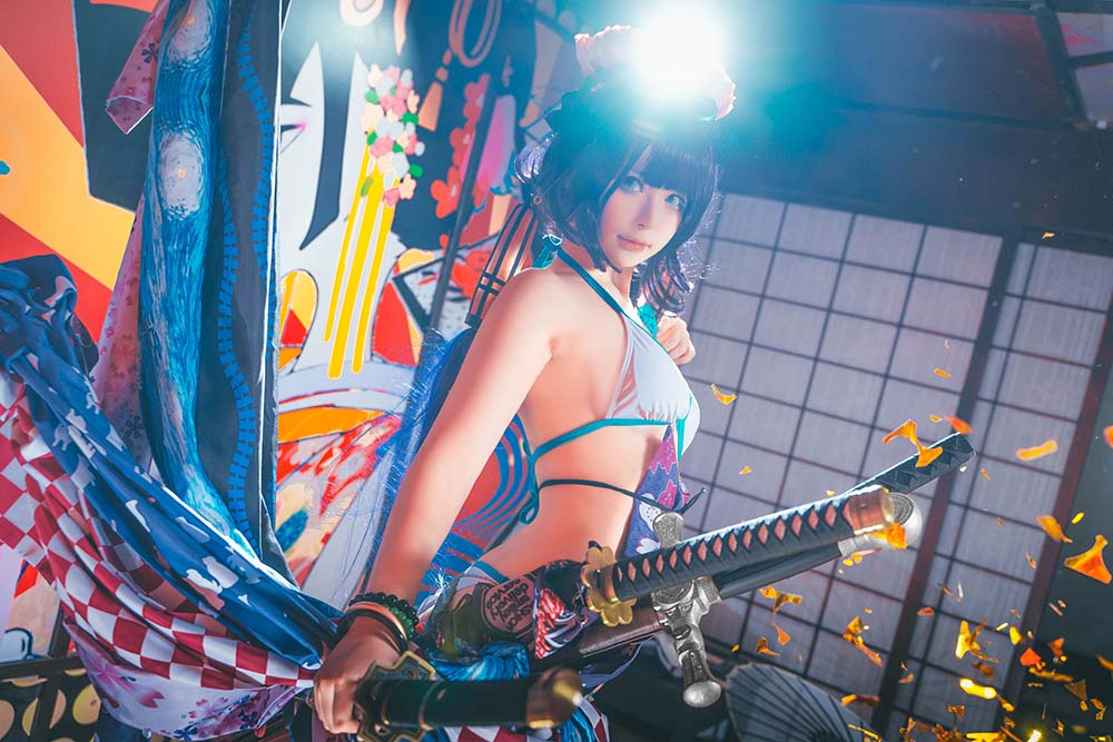 w百合欧皇子w – 水着阿荣 Cosplay-第2张