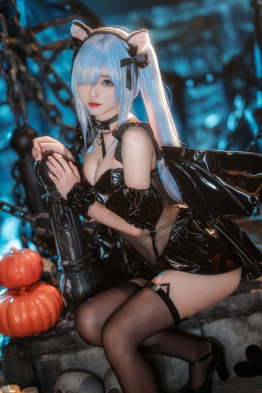 大大卷卷小卷 – 碧蓝航线雅努斯 万圣喵喵惊悚夜 Cosplay-第1张