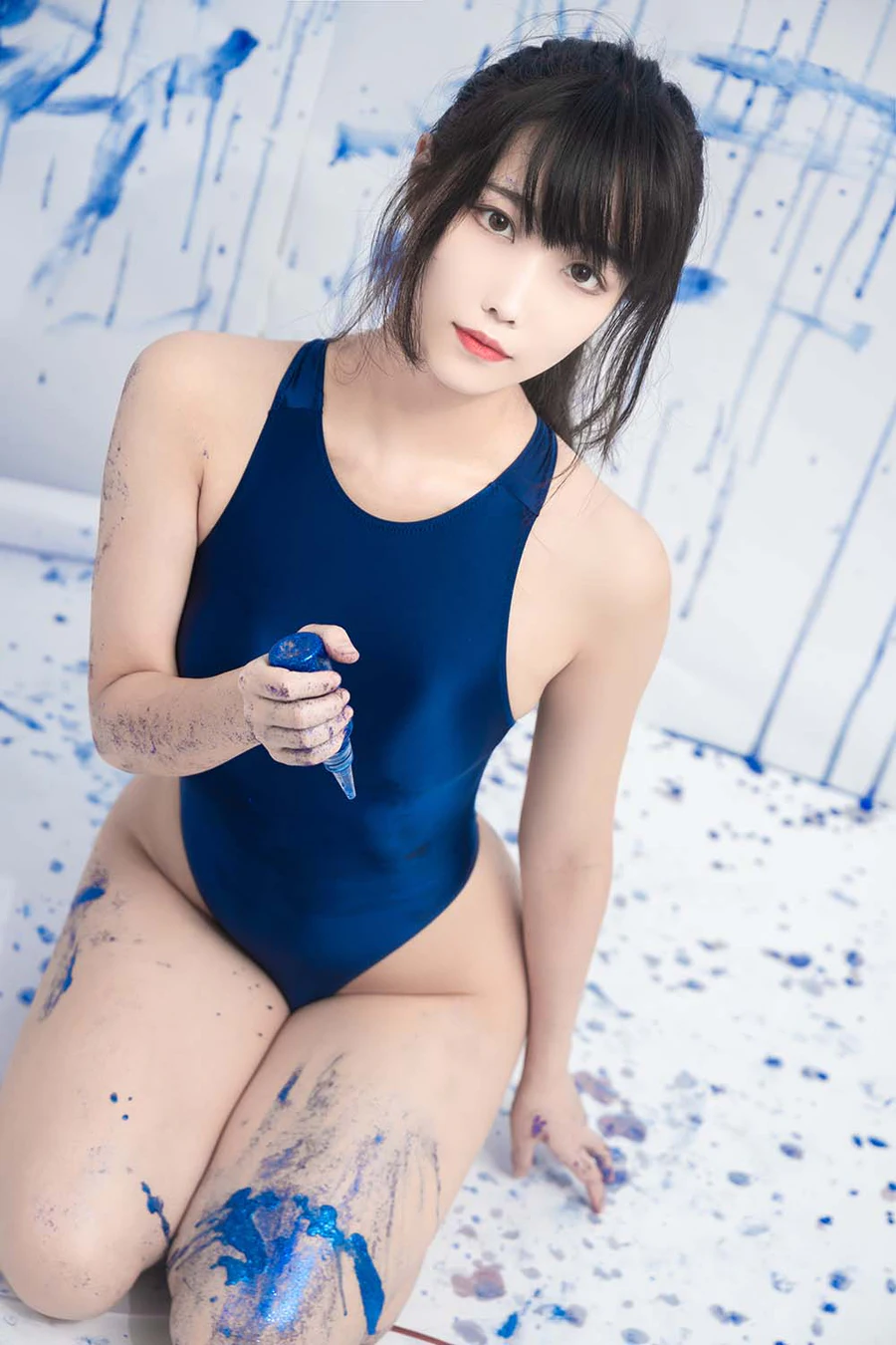 汪知子 – 蓝色闪粉 Cosplay-第2张