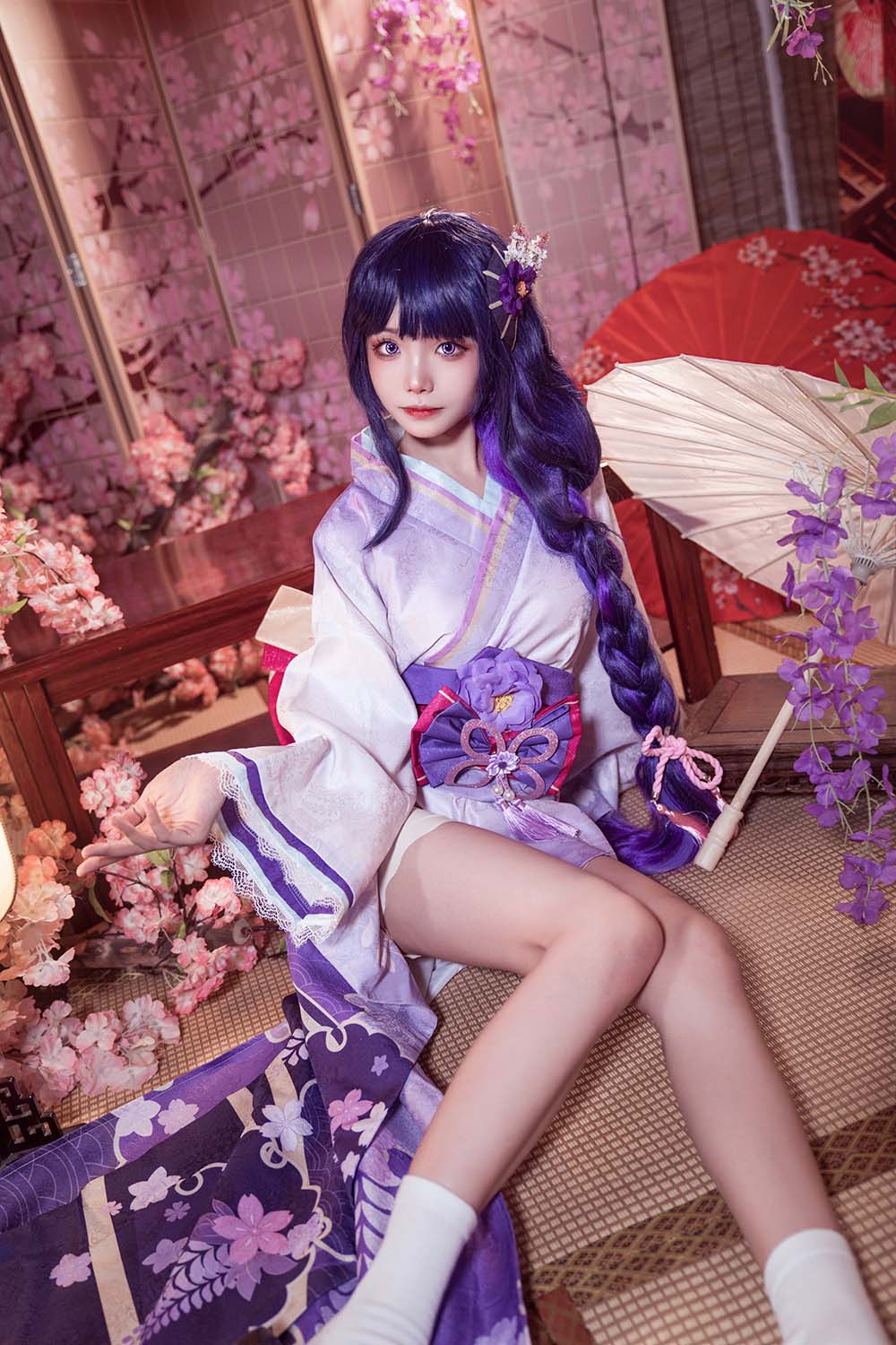 艾西aiwest – 雷电将军 Cosplay-第2张